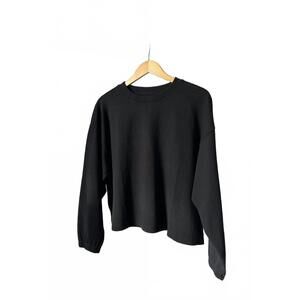 NEW LE BON SHOPPE women's naturelle long sleeve tee in black